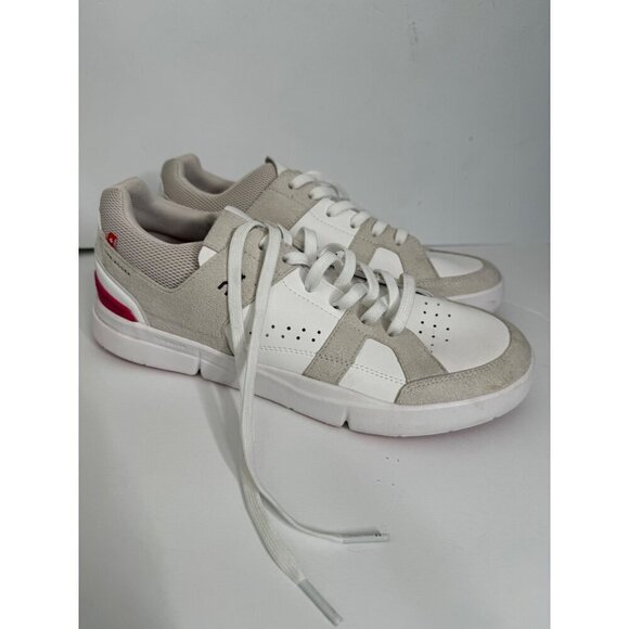 On Cloud The Roger Clubhouse Sneaker in Sand Cerise Womens Size 10 EU 42 NEW - Picture 3 of 6